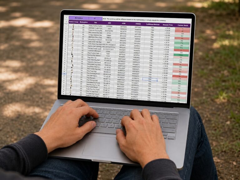 Pessoa Trabalhando Em Um Laptop Com Uma Planilha Ao Ar Livre RbQ4j2ggOmY